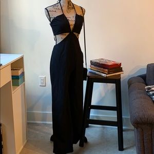 Bebe cut off jumpsuit